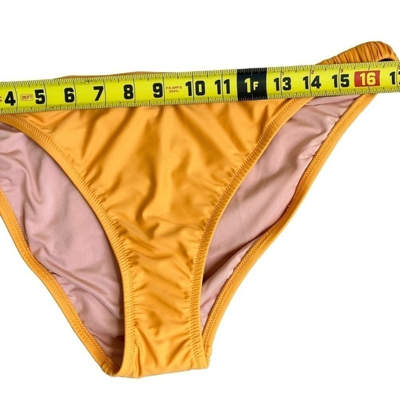 NWT J. Crew Scrunchie Strap Full-coverage Bikini Bottom Dark Yellow Sz XL - Picture 10 of 12